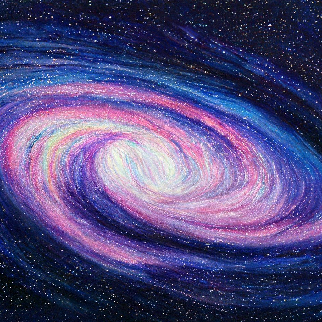 Spiral Galaxy Drawing