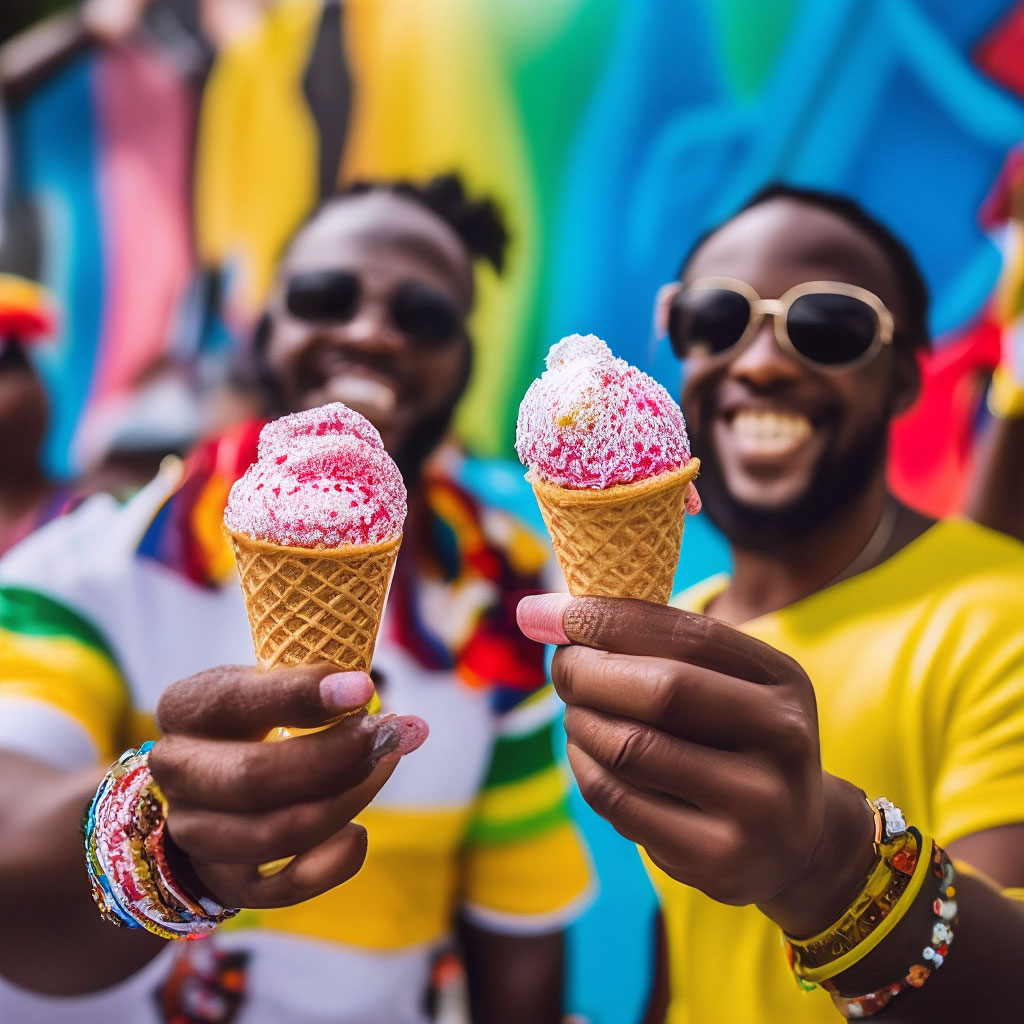 «Best Friends reggae ice cream» — создано в Шедевруме