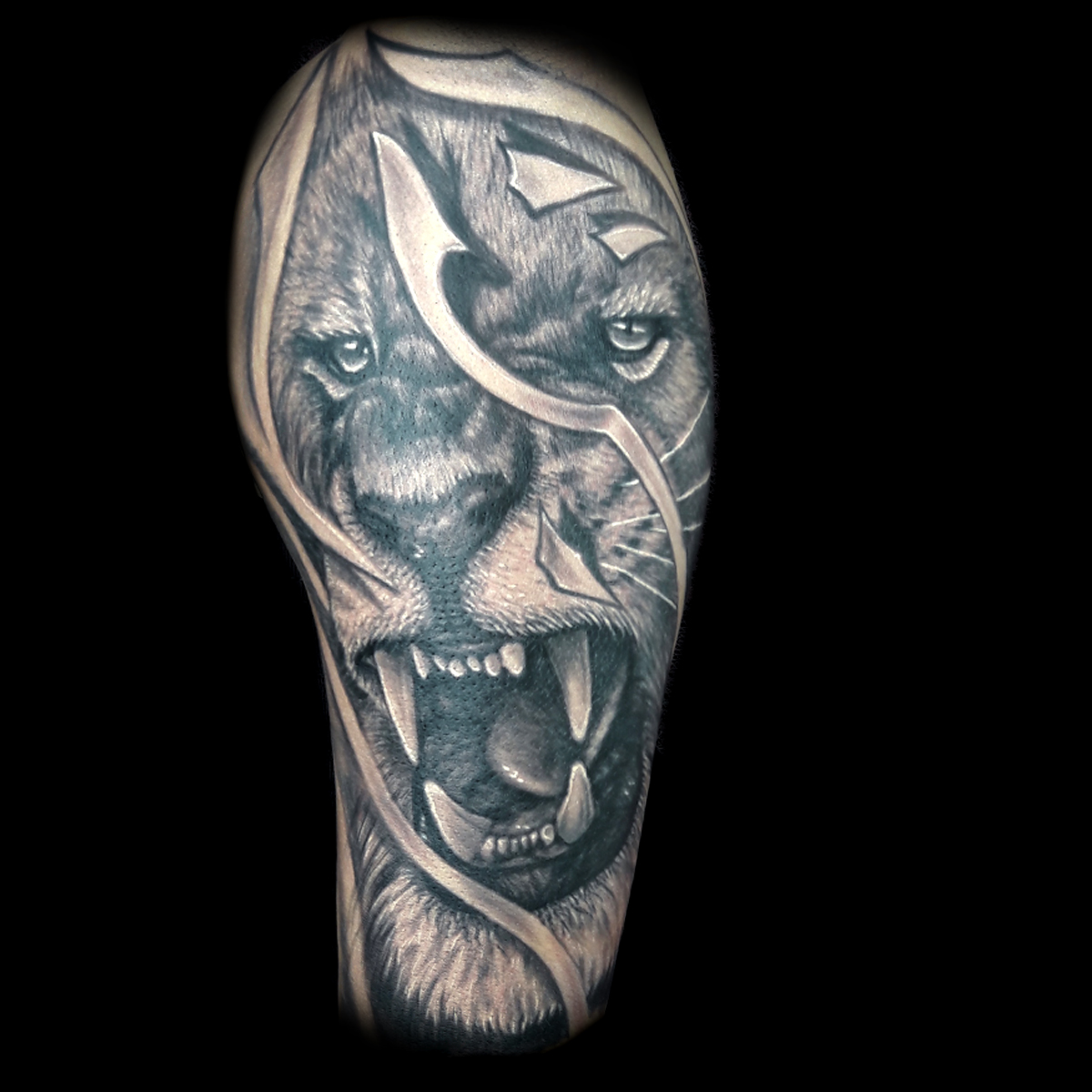 Realistic Lion Tattoo Done At Masterpiece Tattoo By Brian Martinez 1200_x_1200_jpg