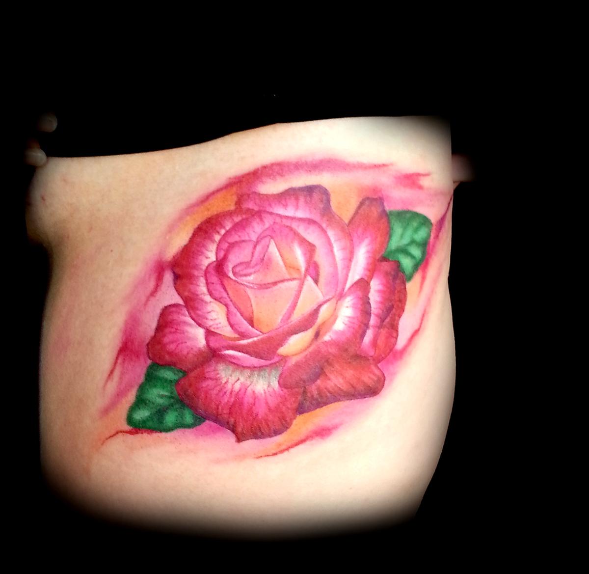Realistic Rose Tattoo Done At Masterpiece Tattoo In San Francisco 1169_x_1200_jpg
