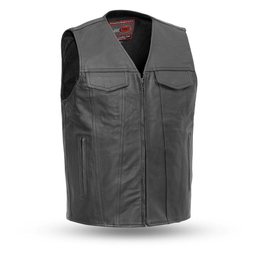 Badlands Leather Motorcycle Vest Protective Motorcycle Gears