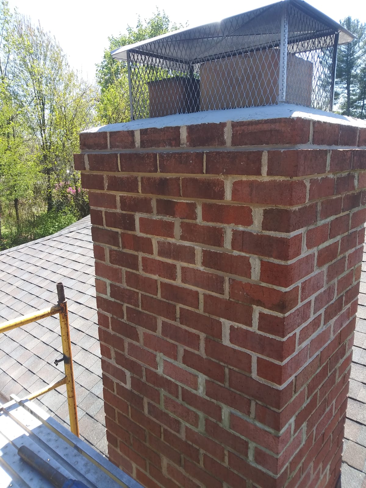 Chimney Crown Repair 4/21/20 Masters Chimney & Hearth