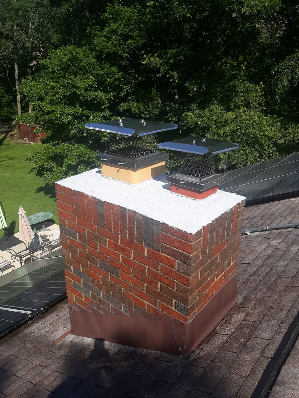 Chimney Crown Repair 6/25/20 Masters Chimney & Hearth