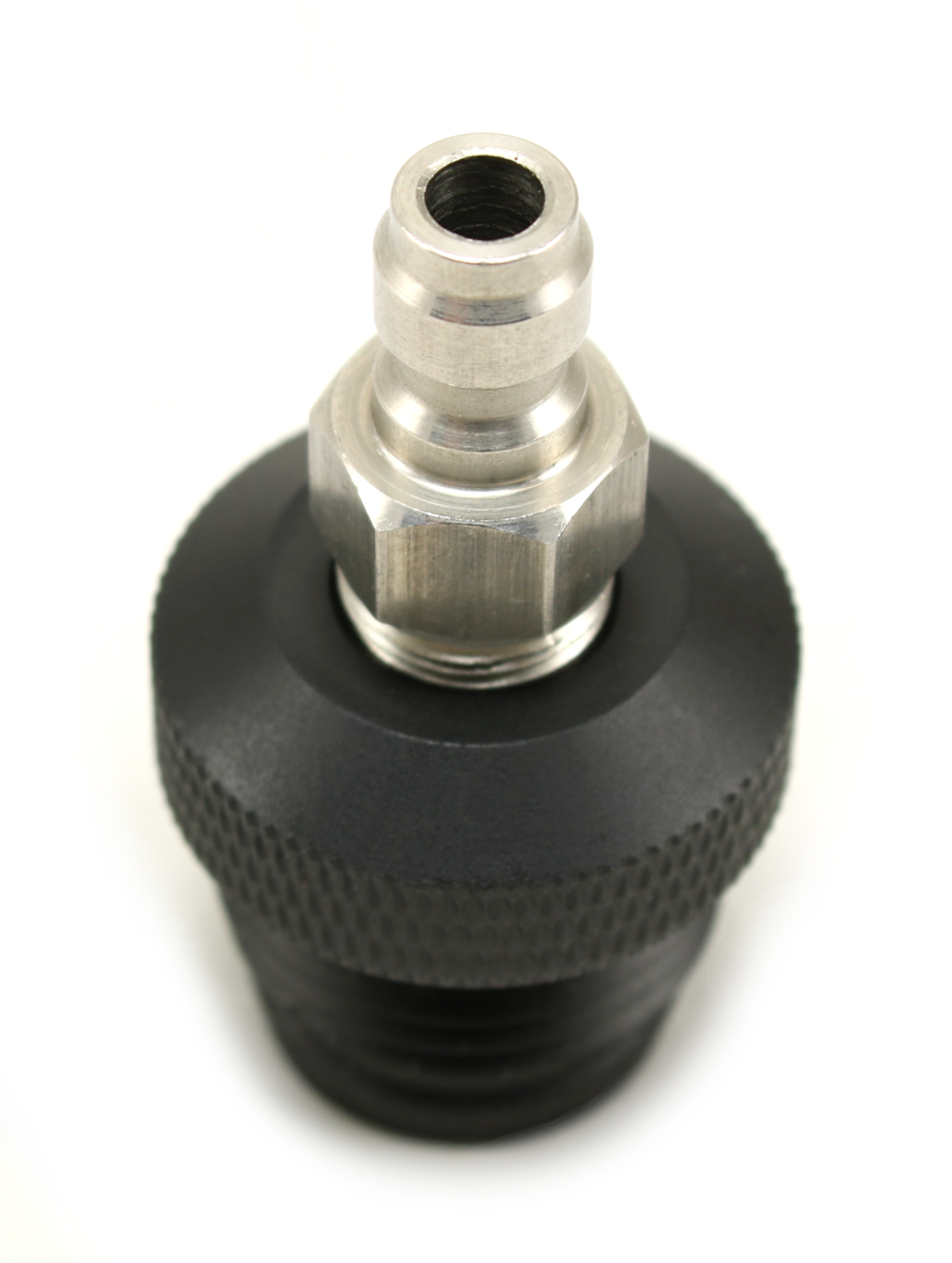 (2) PAINTBALL REMOTE MALE ADAPTER PLUG AIR HOSE ASA STAINLESS STEEL