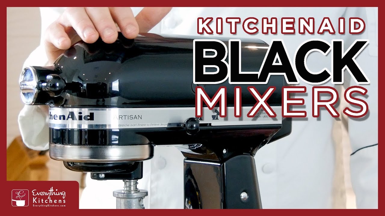 KitchenAid Black Mixer Color Comparison Onyx, Caviar, Matte, Imperial