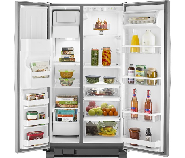 Whirlpool - 25.4 Cu. Ft. Side-by-Side Refrigerator - Master Technicians