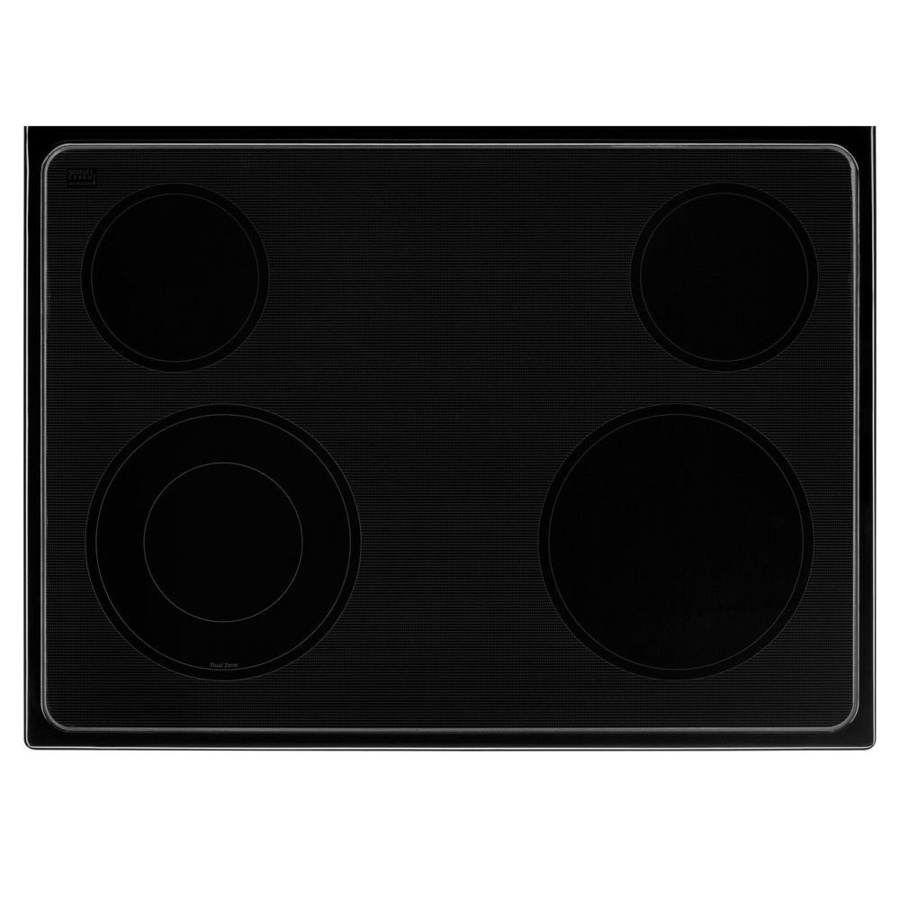 Whirlpool 30" Electric Range Black on Stainless Steel Master