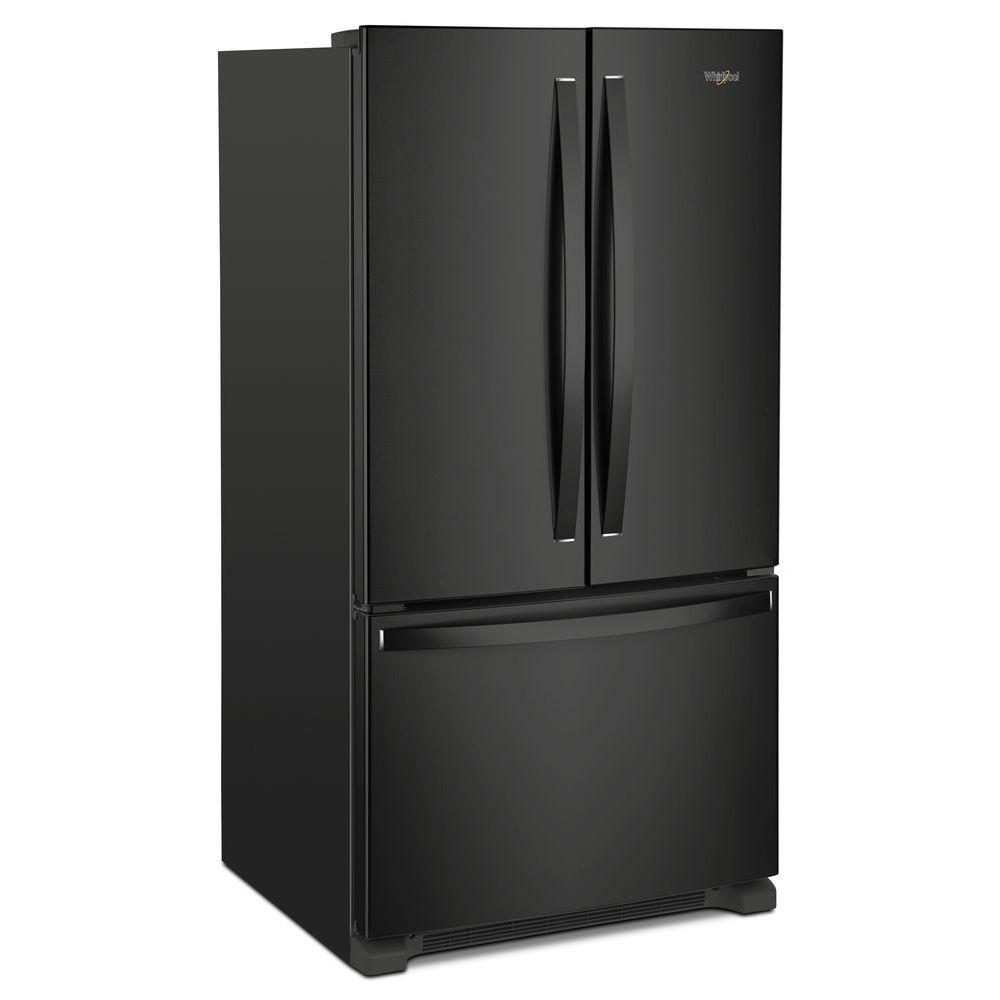 Whirlpool 36 in. W 25 cu. ft. French Door Refrigerator in Black