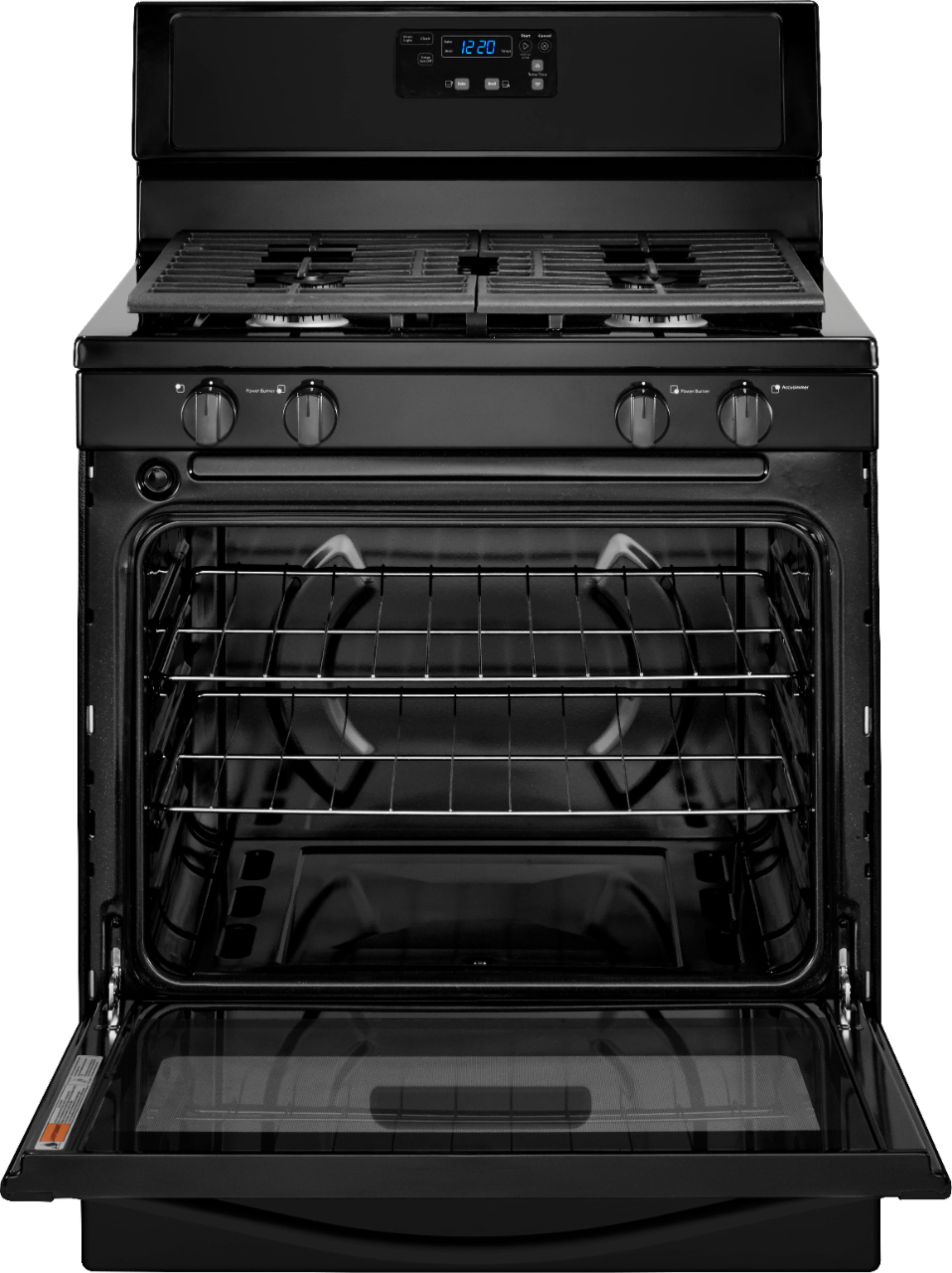 Whirlpool 5.1 Cu. Ft. Freestanding Gas Range Black Master
