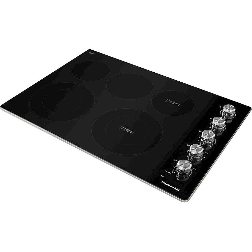 KitchenAid 30″ BuiltIn Electric Cooktop Stainless steel Master