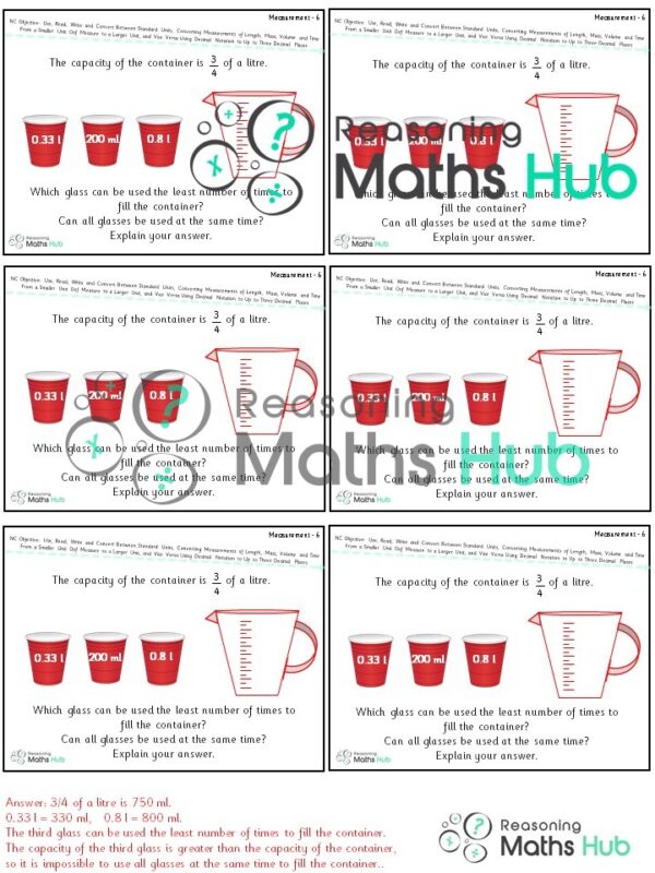Use, read, write and convert between standard units, converting