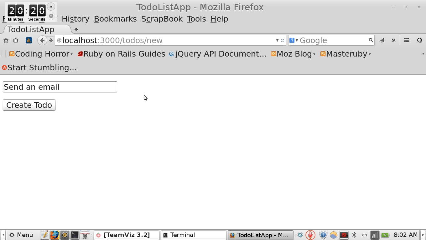How to create todo list app in rails