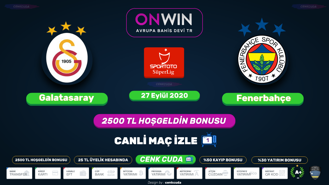 Galatasaray Fenerbahçe Maçı canli izle , Bein sport 1 Şifresiz izle