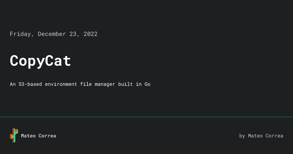 CopyCat • Mateo Correa