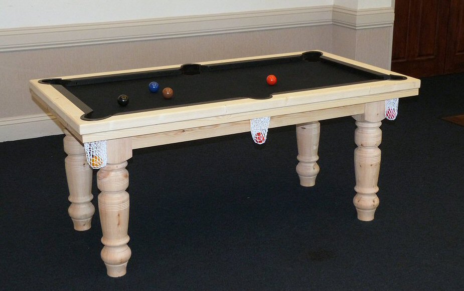 Pool dining table chunky legs