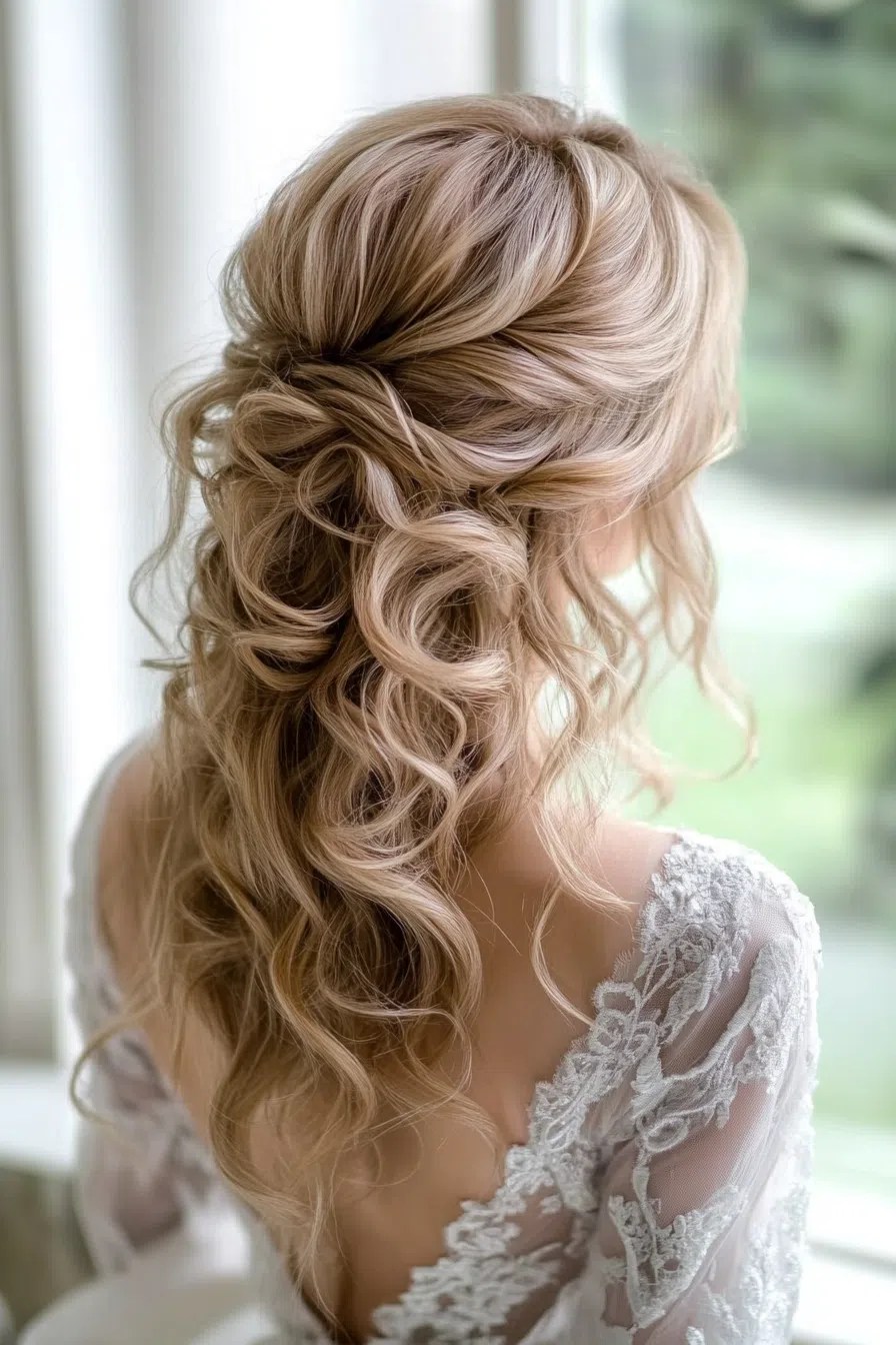 80+ Hairstyles for Brides with Long Hair Matched Hearts