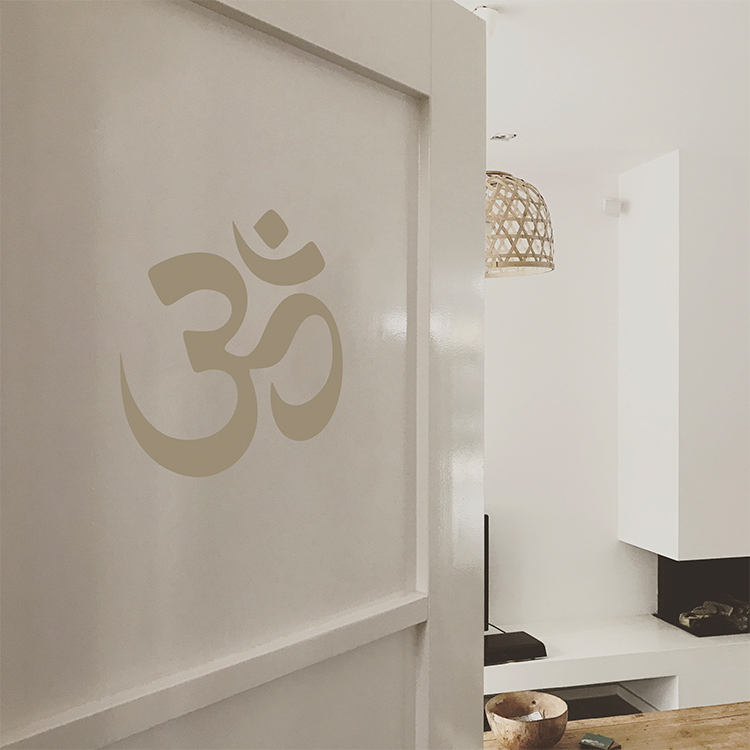 OHM Sign Yoga Wall Decal Sign match set love