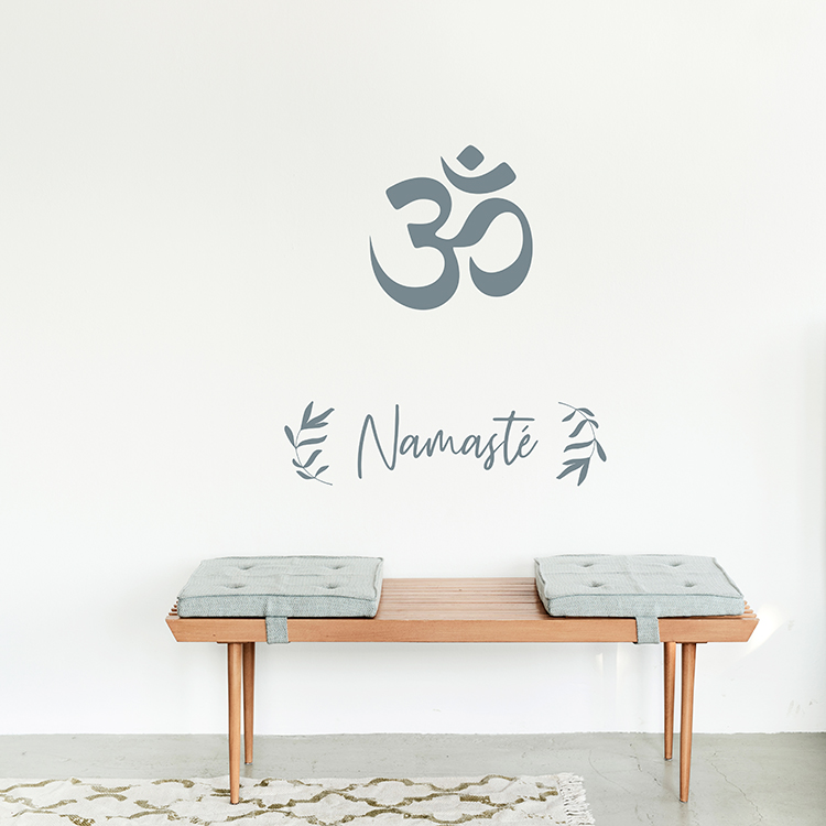 OHM Sign Yoga Wall Decal Sign match set love