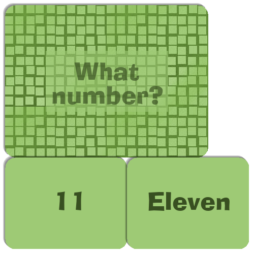 Numbers 11 to 15 Match The Memory