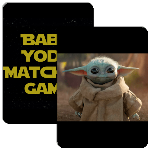 Baby Yoda Matching Game Match The Memory