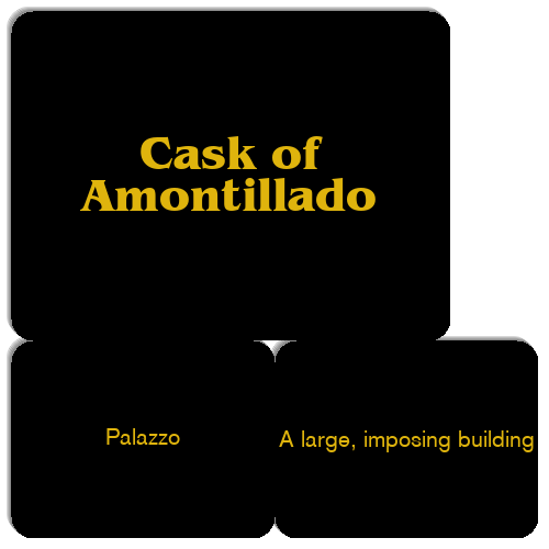 Cask of Amontillado Match The Memory