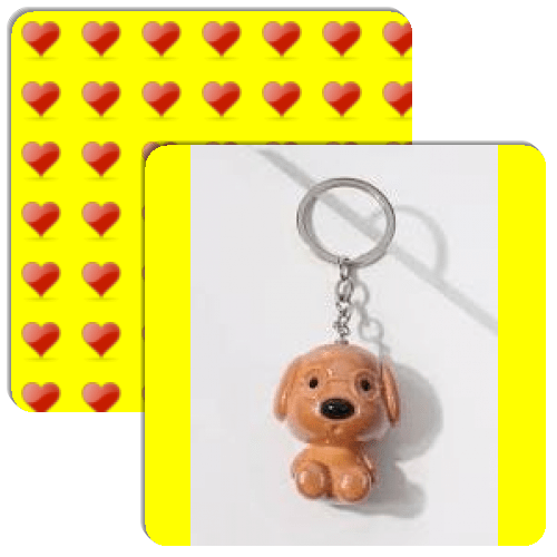 Dog Keychains Match The Memory