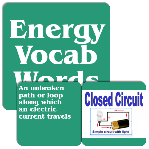 Energy Words Set Match The Memory