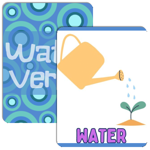 Water Verbs Match The Memory