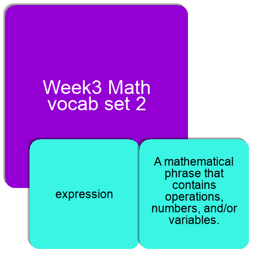 Week3 Math vocab set 2 Match The Memory