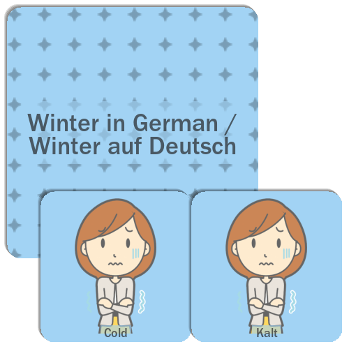 Winter in German / Winter auf Deutsch Match The Memory