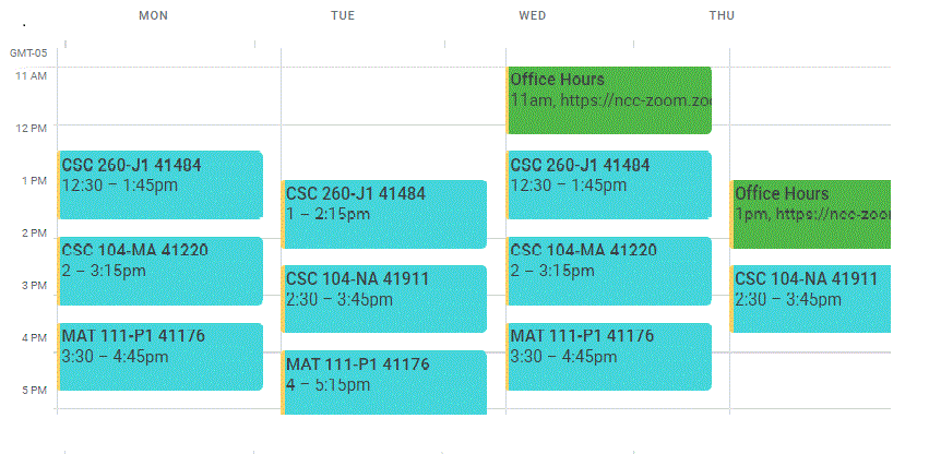 Ncc Calendar Spring 2021 2025