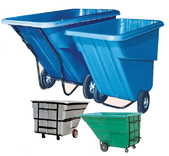 Durable Poly Tilt Trucks On Meyer Material Handling Products, Inc.