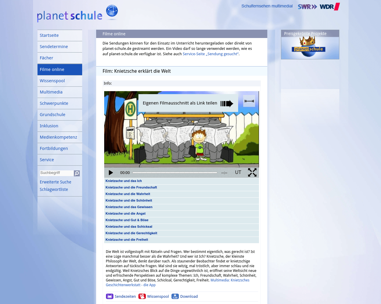 Knietzsche, der kleinste Philosoph der Welt material