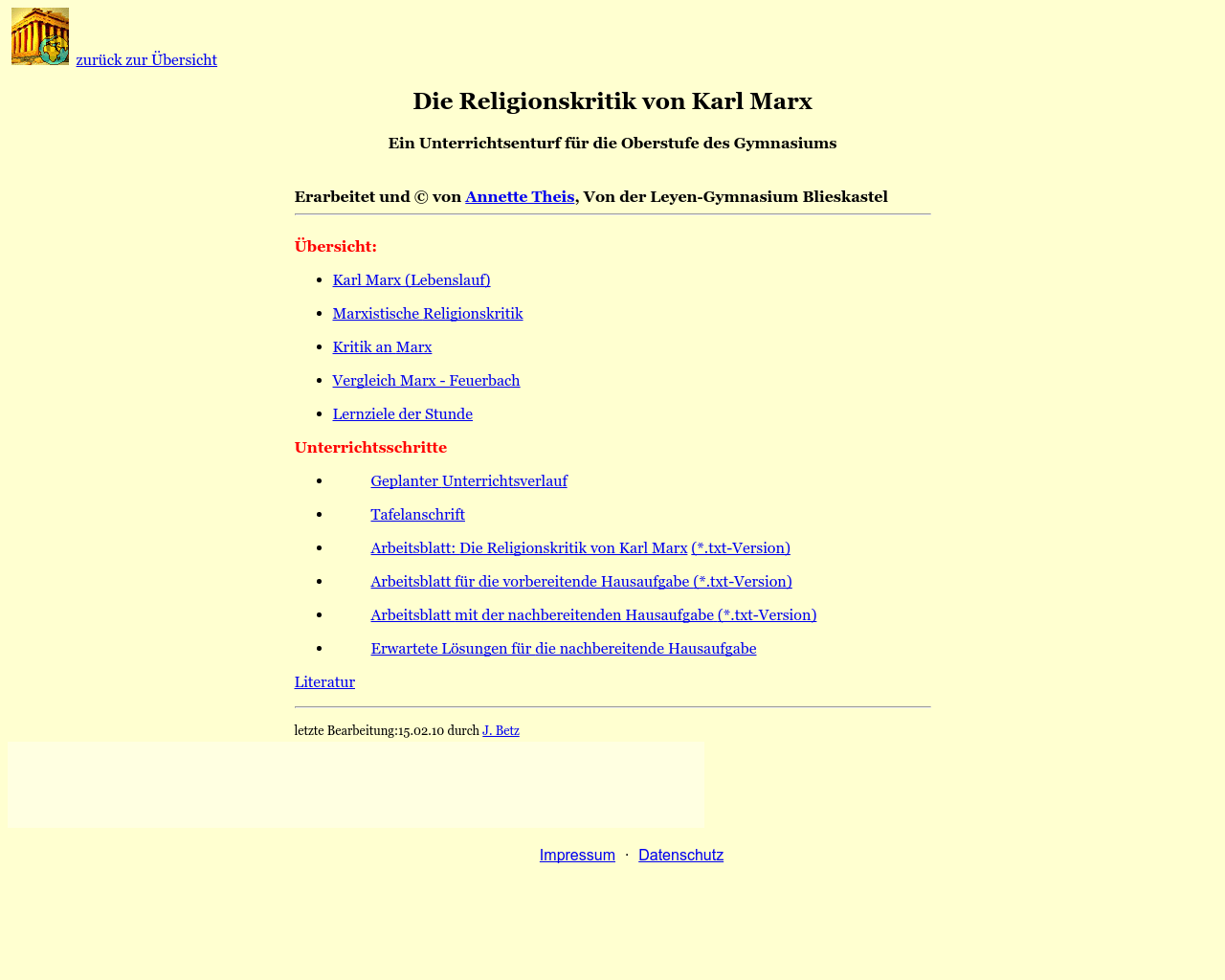 Die Religionskritik von Karl Marx material