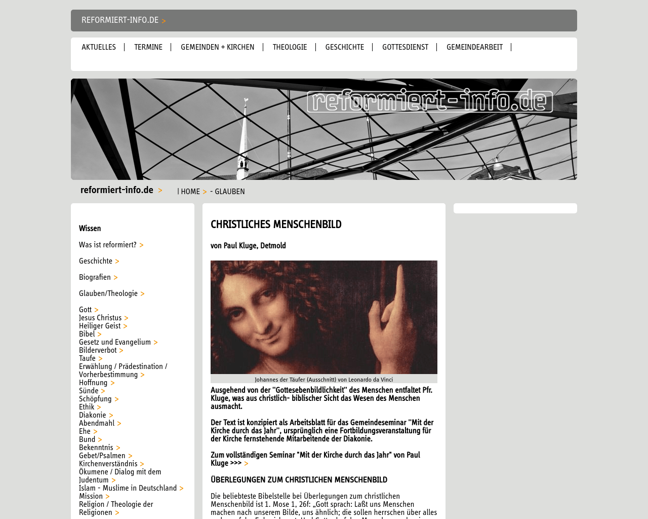 Christliches Menschenbild Material
