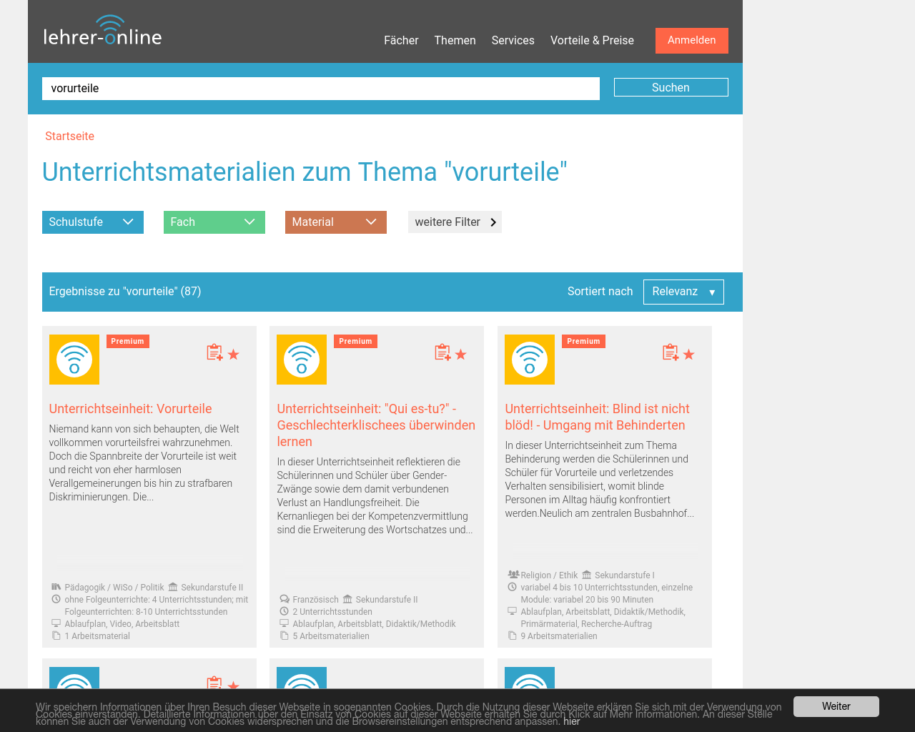 Vorurteile material rpivirtuell