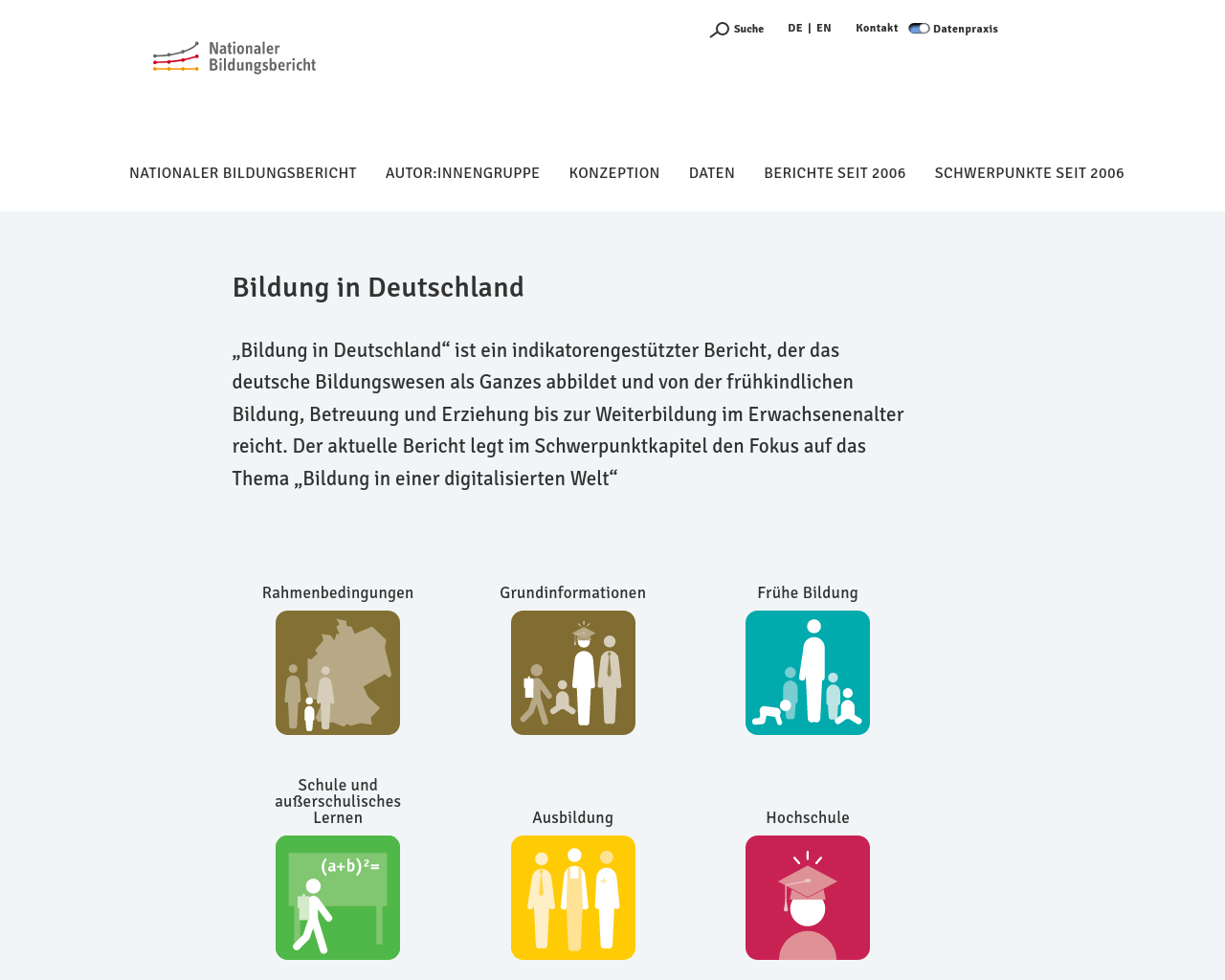 Nationaler Bildungsbericht material rpivirtuell