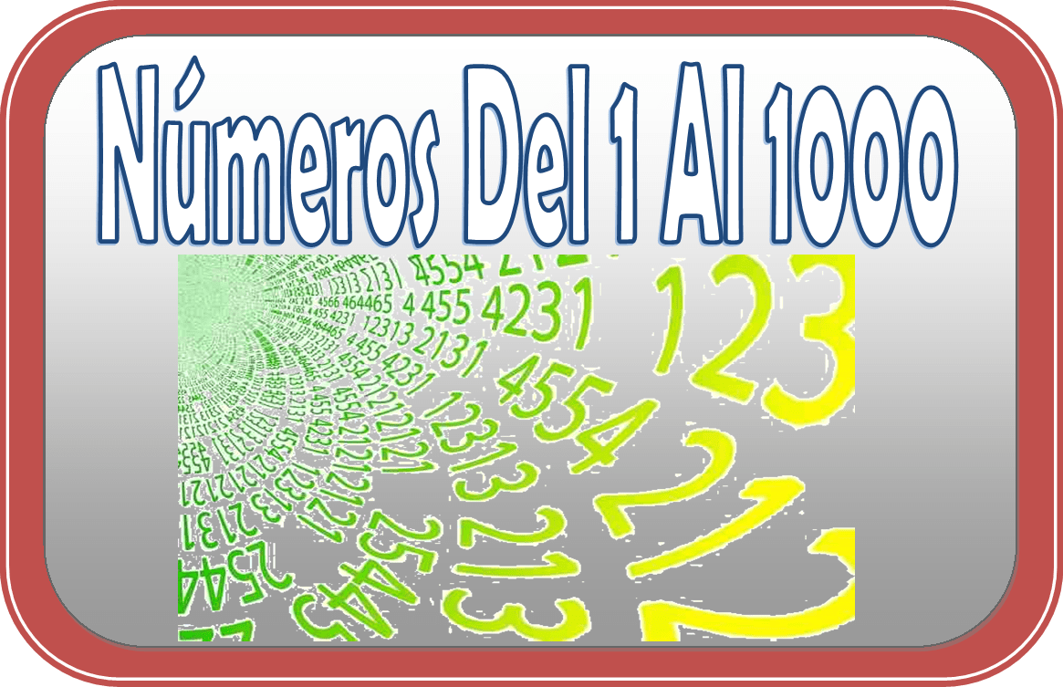 Escritura correcta de números del 1 al 1000 Material Educativo