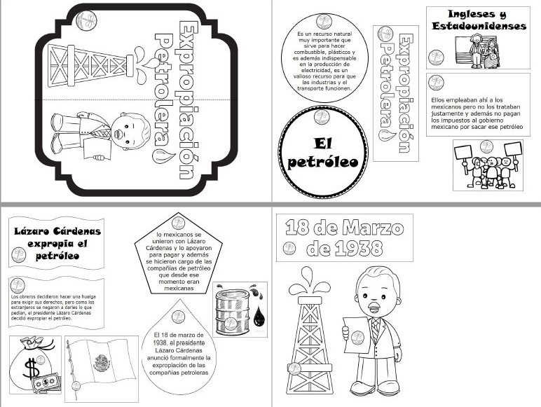 Fabuloso Lapbook de la expropiación petrolera