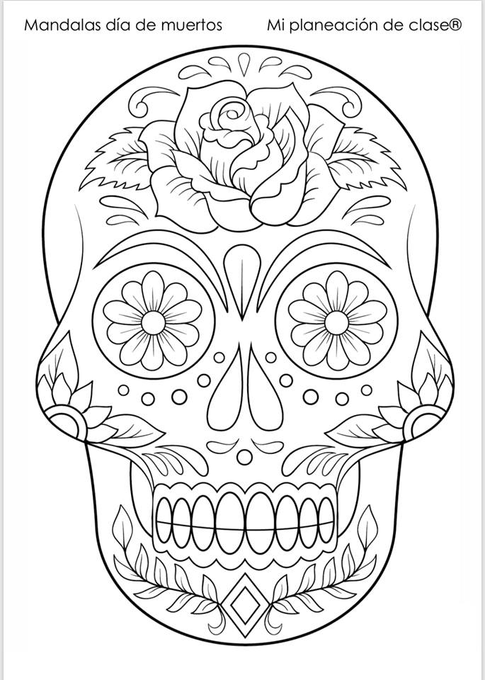 Maravillosas mandalas para el día de muertos Material Educativo