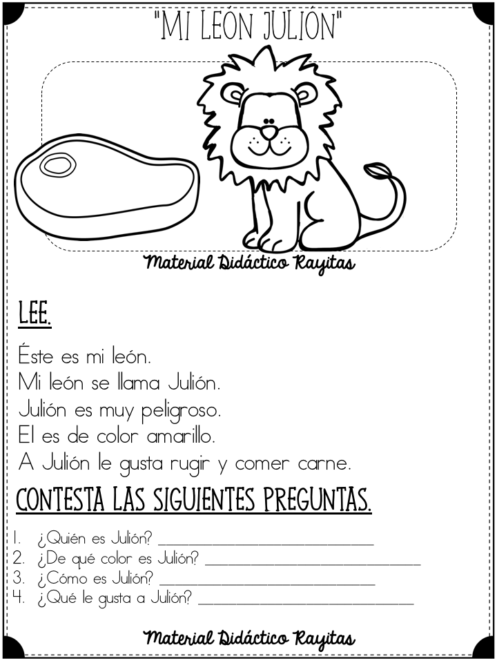 Lecturas cortas para desarrollar la comprensión lectora de nuestros