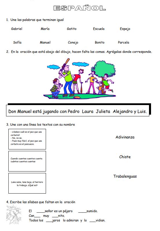 Examen Mensual Octubre todos los grados Materiales Educativos