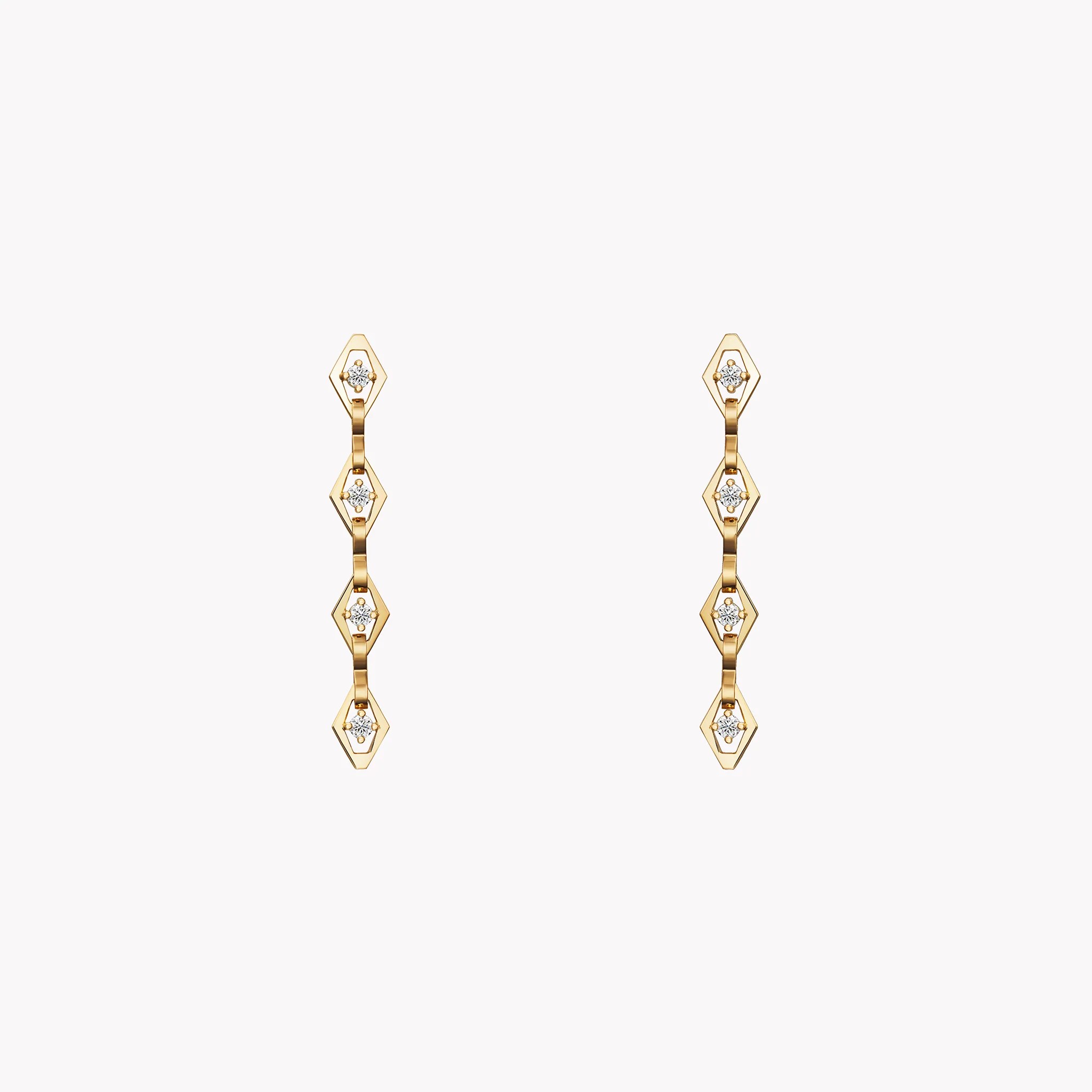 Material Good Āzlee Diamond Chain Link Earrings