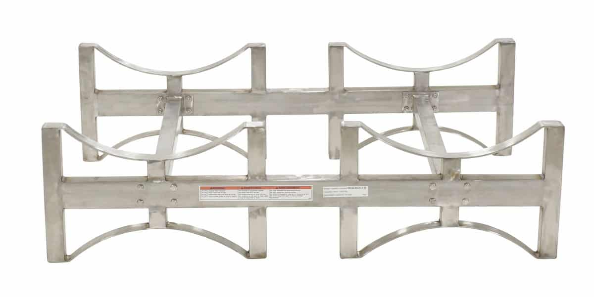 Vestil DRUMRACK2SS Stainless Steel Stackable Drum Rack Material