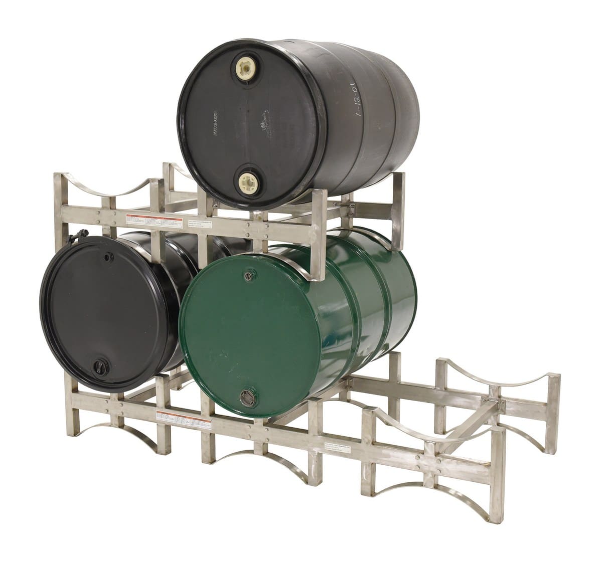 Vestil DRUMRACK2SS Stainless Steel Stackable Drum Rack Material