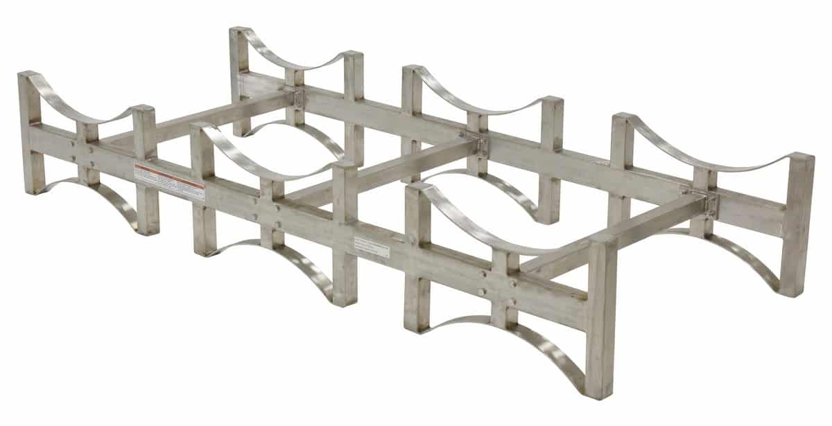 Vestil DRUMRACK3SS Stainless Steel Stackable Drum Rack Material