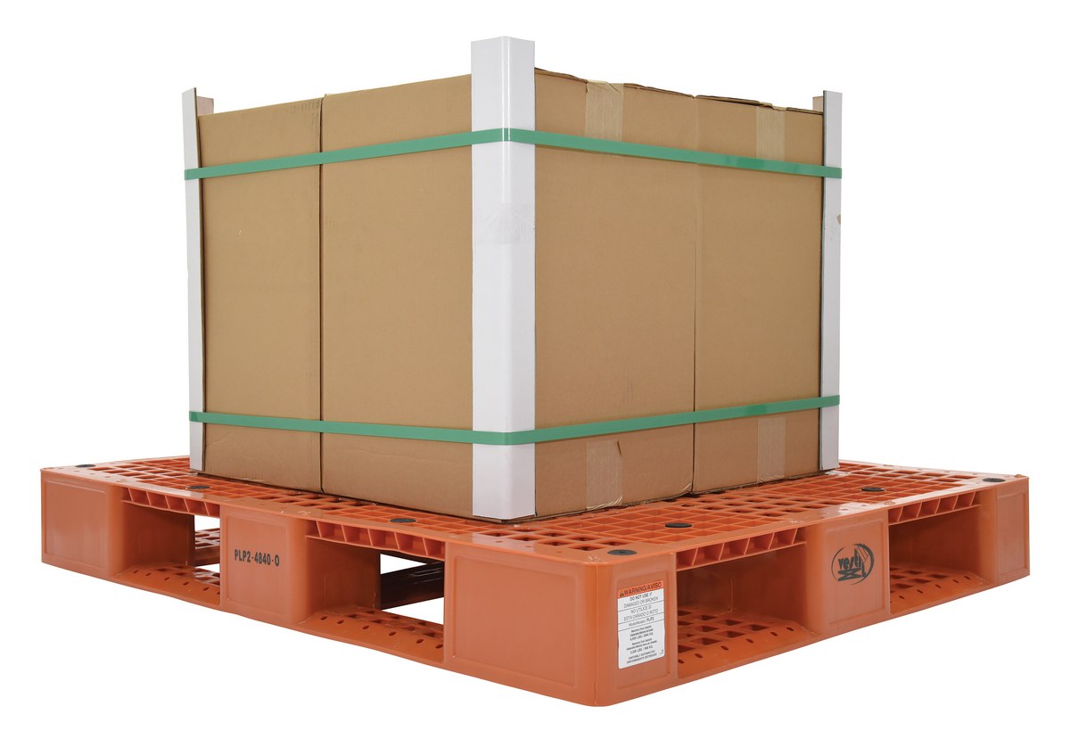 Vestil PLP24840ORANGE Plastic Pallets and Skids Material Handling