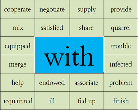 word + with – Materials For Learning English