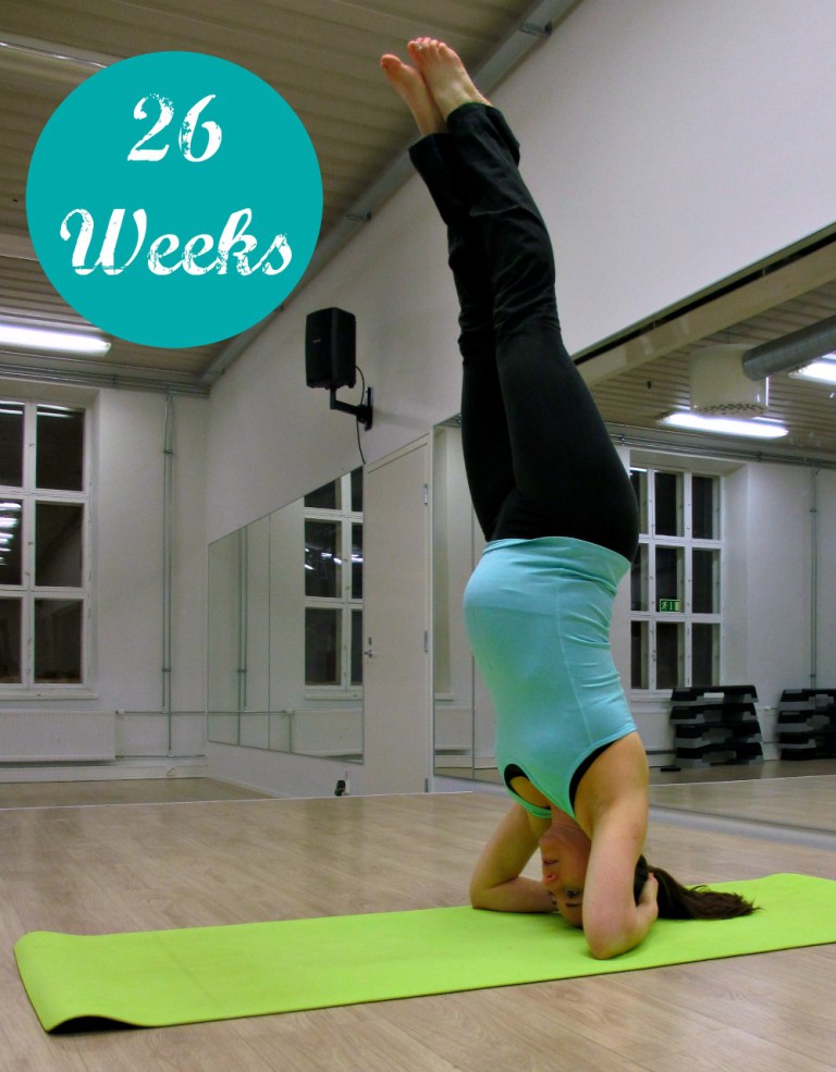 Pregnant Headstand at 26 weeks The Maternity Gallery