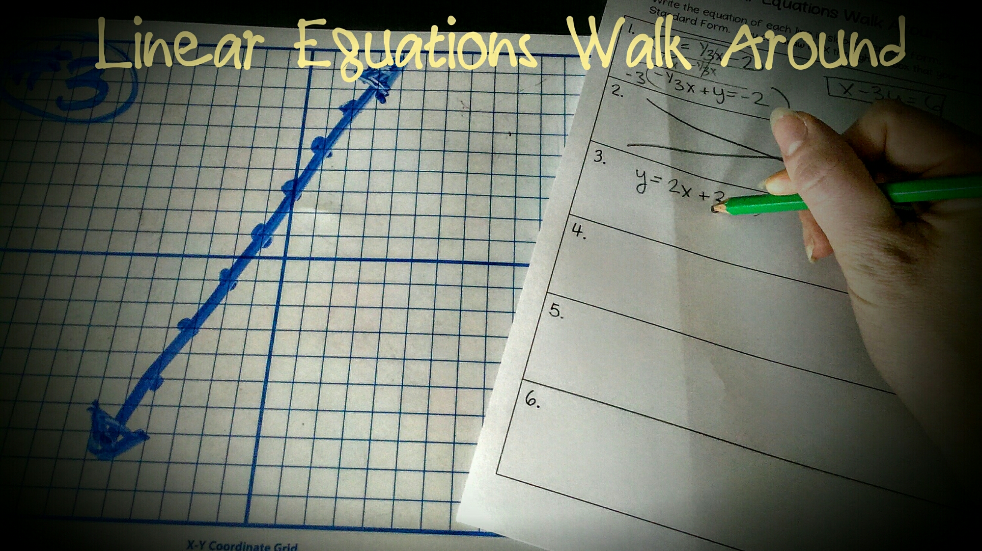 Linear Equations Walk Around Activity Math in the Middle
